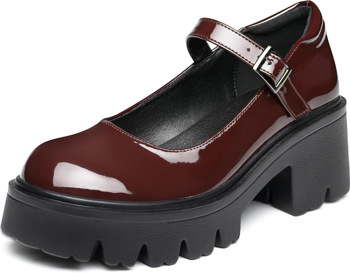 The Platform Mary Jane — Coffee & Cream