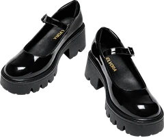 The Platform Mary Jane — Noir Patent
