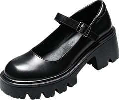 The Platform Mary Jane — Noir Smooth